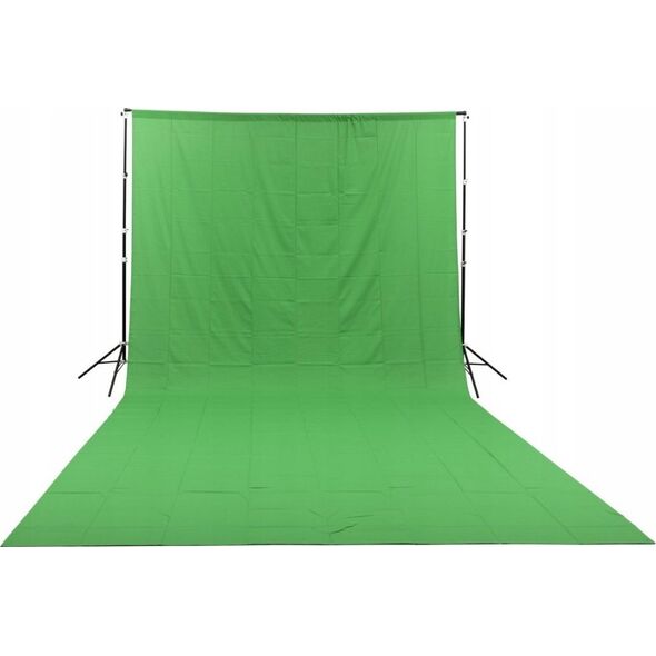 GlareOne GlareOne Green Screen - zielone tło materiałowe 3x6