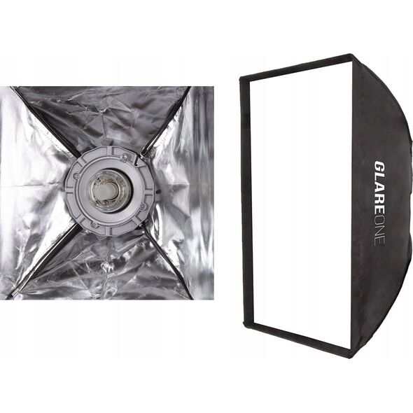 Lampa studyjna GlareOne GlareOne Softbox 25x100 PRO - zestaw z gridem