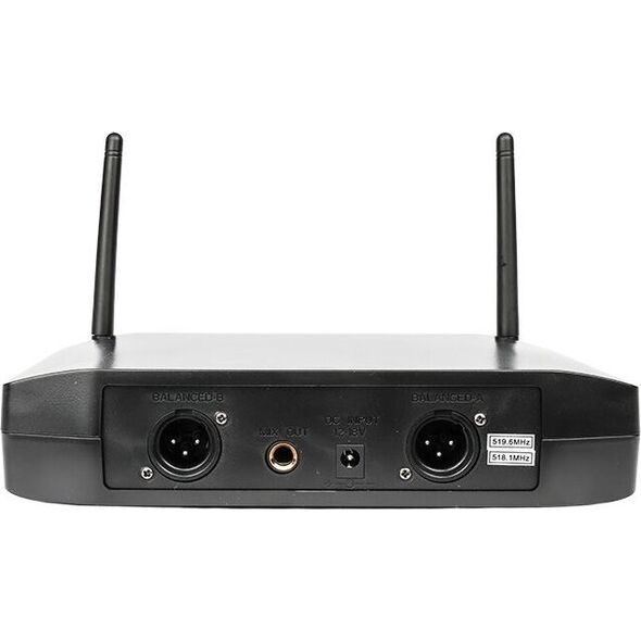 Radio DNA DNA KVM 2 mikrofony bezprzewodowe system nagłośnienia 518-542 MHz