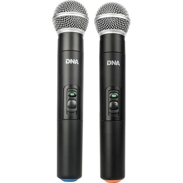 Radio DNA DNA KVM 2 mikrofony bezprzewodowe system nagłośnienia 518-542 MHz