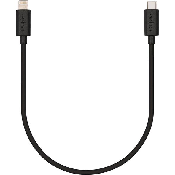 Kabel USB Veho Lightning - USB-C 0.2 m Czarny (VCL-004-MFI-C-20CM)