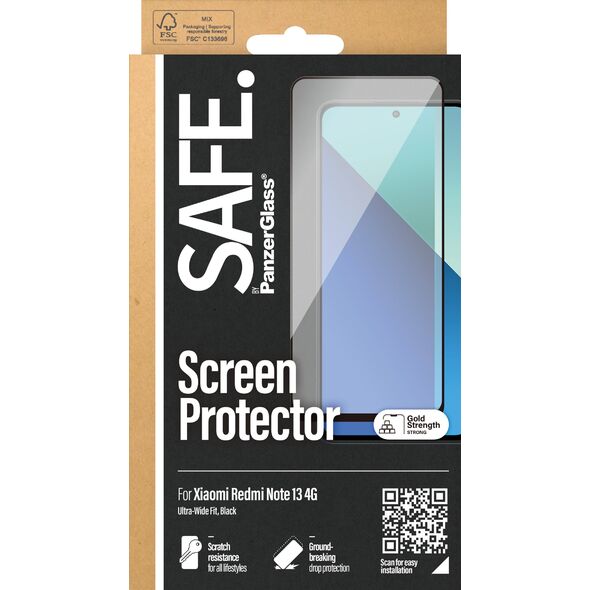 PanzerGlass SAFE.by PanzerGlass Screen P. Xiaomi Redmi Note 13 4G /UWF