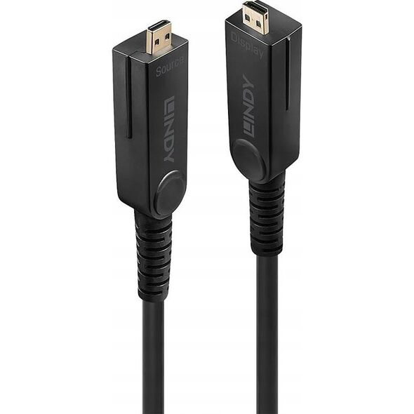 Kabel Lindy Lindy 38322 kabel HDMI 30 m HDMI Typu D (Micro) Czarny