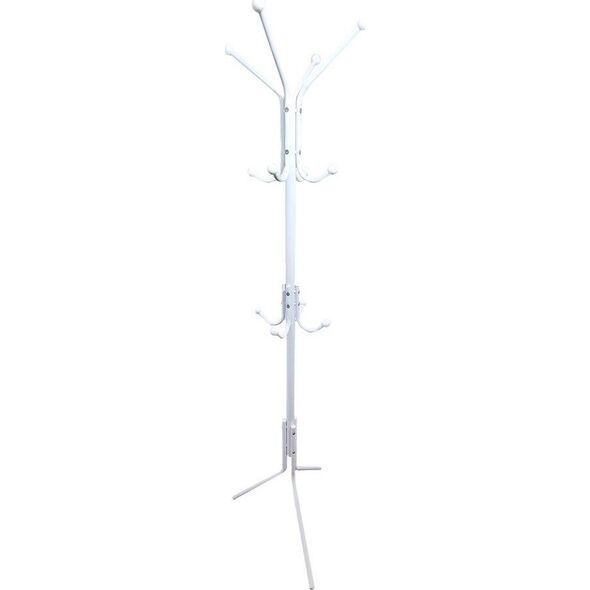 Topeshop Wieszak na ubrania, stojący, Livia, 55x55x182 cm, biały