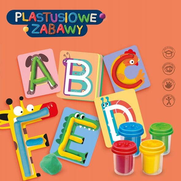 Askato Zestaw Plastusiowe zabawy - Literki