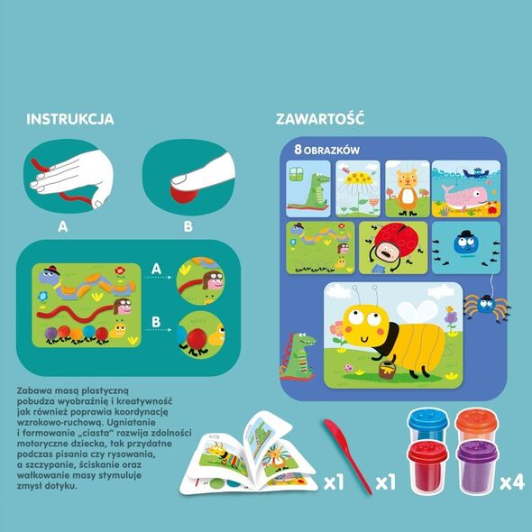 Askato Zestaw Plastusiowe zabawy - Wałkowanie