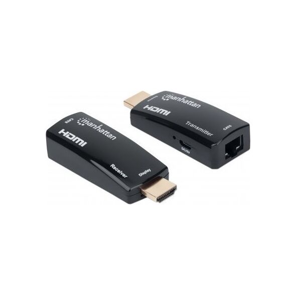 System przekazu sygnału AV Manhattan MANHATTAN  kompakter 1080p HDMI over Ethernet Extender Kit