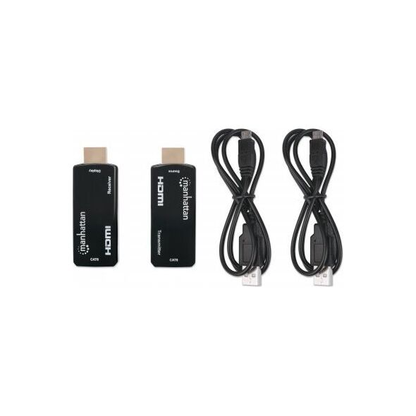 System przekazu sygnału AV Manhattan MANHATTAN  kompakter 1080p HDMI over Ethernet Extender Kit