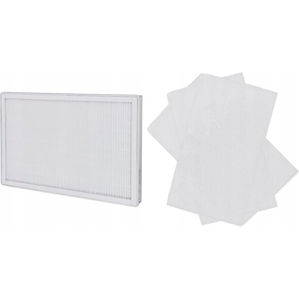 SpiroFlex Zestaw filtrów: Filtr dokładny 208x340x45mm ePM1 55% (F7) 1szt. Mata filtracyjna 200x340mm ISO Coarse (G3) - 2 szt. (S)