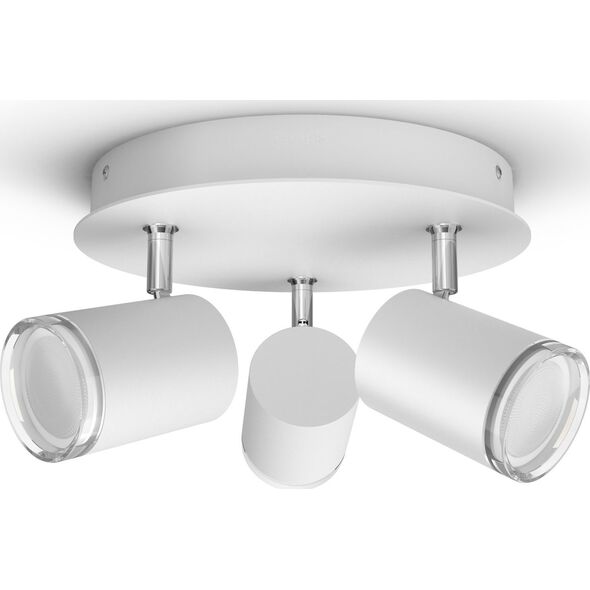 Lampa sufitowa Signify Philips Hue White Amb.Adore Spot Rondell 3flg weiß 3x350lm DS
