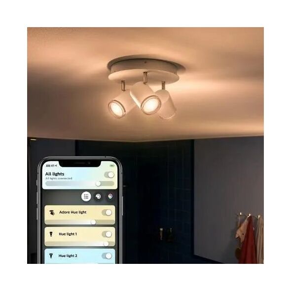 Lampa sufitowa Signify Philips Hue White Amb.Adore Spot Rondell 3flg weiß 3x350lm DS