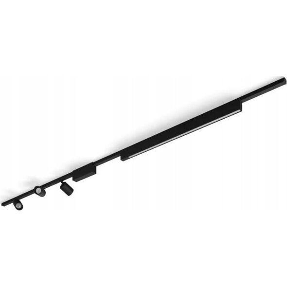 Lampa sufitowa Signify Philips Hue Perifo Basis-Set Deckenl. 3 Spots+Lightbar Schwarz