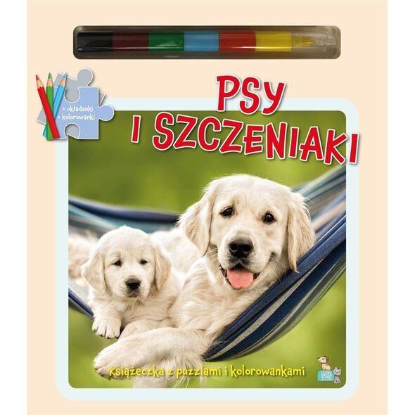 MD Creative Książeczka z puzzlami Psy i szczeniaki