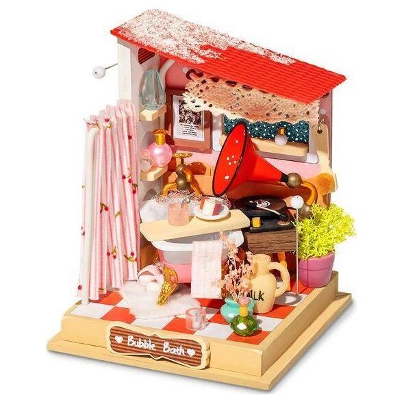 Nice Idea Składany Drewniany Model Mini Łazienka