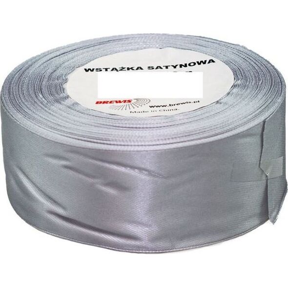 BREWIS Wstążka satynowa BREWIS 50mm/32mm kolor 36 srebrny