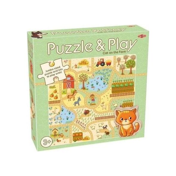 Tactic Puzzle z grą: Kot na farmie