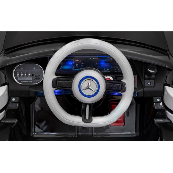 Mercedes Mercedes Benz AMG EQA dla dzieci Czarny + Pilot + 5-punktowe pasy + EVA + Wyświetlacz MP3 + LED