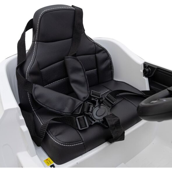 Mercedes Mercedes Benz AMG EQA dla dzieci Biały + Pilot + 5-punktowe pasy + EVA + Wyświetlacz MP3 + LED