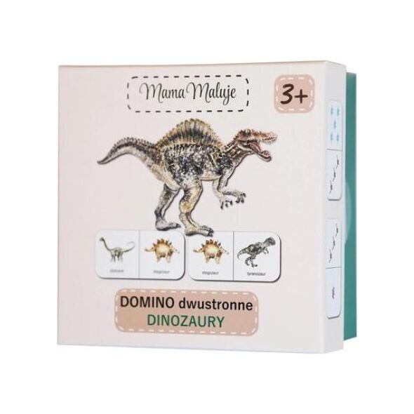 Mama Maluje Domino dwustronne Dinozaury