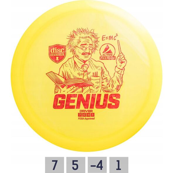 Discmania Diskgolfo diskas Fairway Driver GENIUS Active Premium Geltona