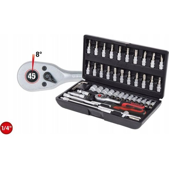 Zestaw narzędzi KS Tools Galvučių komplektas 1/4" 48-vnt CLASSIC, KS Tools