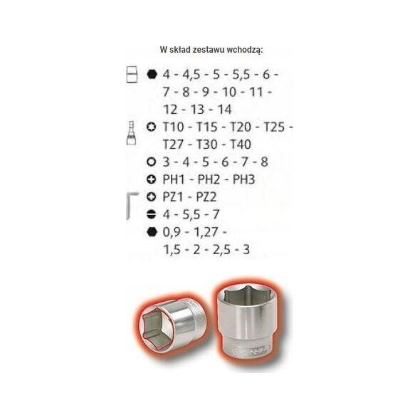 Zestaw narzędzi KS Tools Galvučių komplektas 1/4" 48-vnt CLASSIC, KS Tools