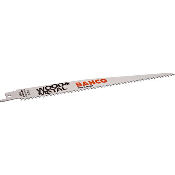 Bahco Bahco Tiesinio pjūklo geležtės Sandflex Bi-Metal 300mm*1,3mm SL 8/12TPI, Medienai ir metalui 5vnt