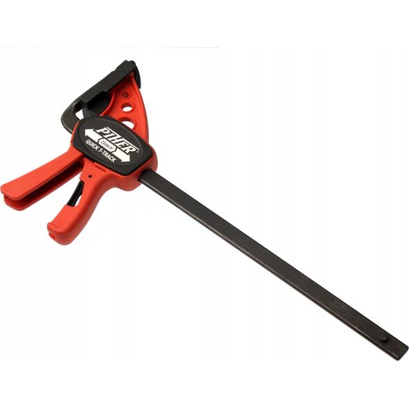 PIHER Greitos fiksacijos spaustuvas liniuotėms ir darbastaliams Piher Quick T-Track 7x22cm, max 60kg