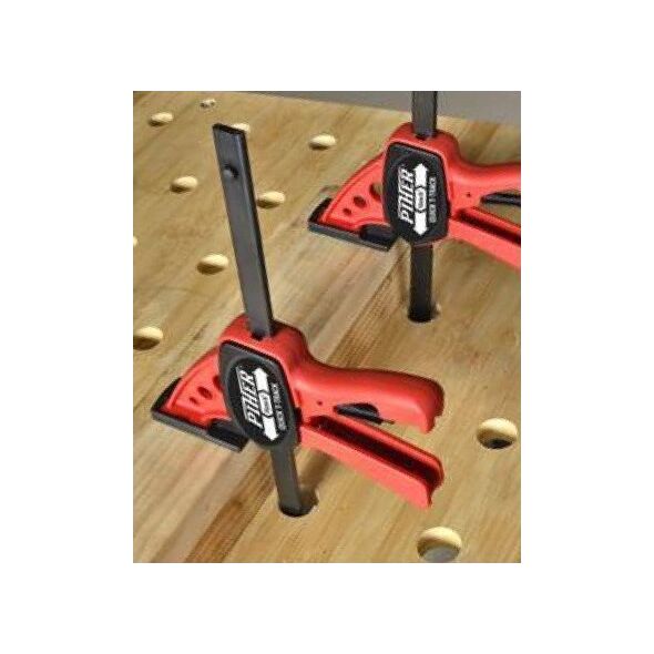 PIHER Greitos fiksacijos spaustuvas liniuotėms ir darbastaliams Piher Quick T-Track 7x22cm, max 60kg