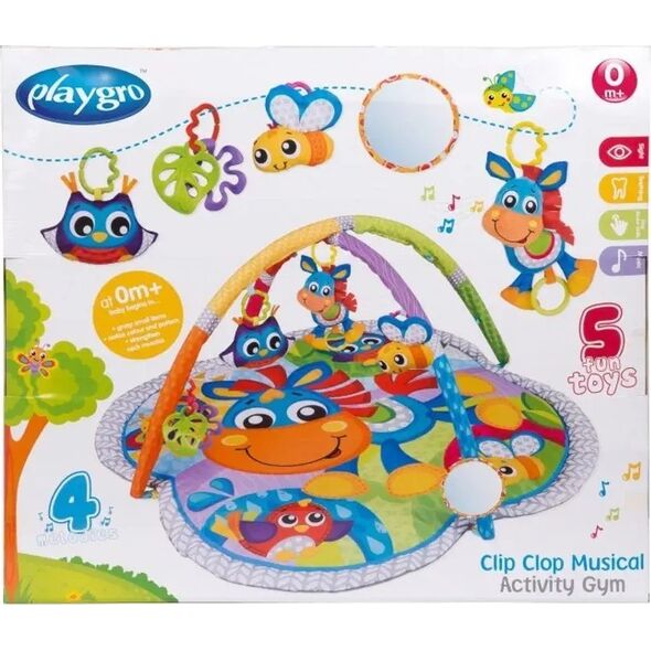 Nascita PLAYGRO muzikinis žaidimų kilimėlis Clip Clop Activity Gym, 0186991