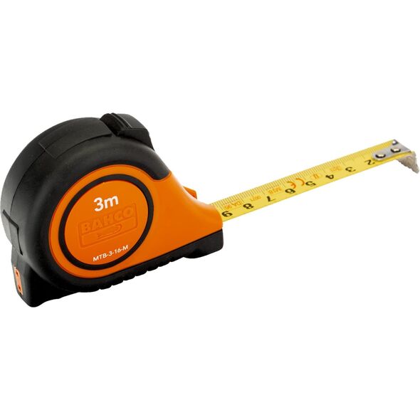 Bahco Ruletė Bahco MTB 5m x 25mm su aut. stabdžiu gumuota, magnetas