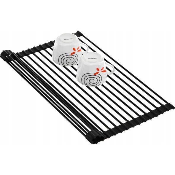 Tadar OCIEKACZ SKŁADANA KRATKA STALOWA NA ZLEWOZMYWAK 43x33cm TADAR Roll Up TD-9503