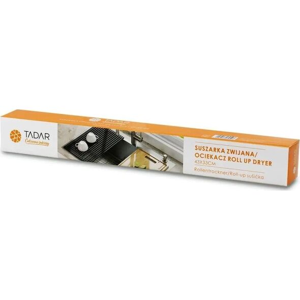 Tadar OCIEKACZ SKŁADANA KRATKA STALOWA NA ZLEWOZMYWAK 43x33cm TADAR Roll Up TD-9503