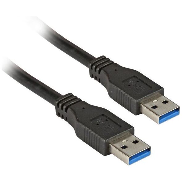 Kabel USB EFB USB-A - USB-A 1 m Czarny (K5280SW.1)