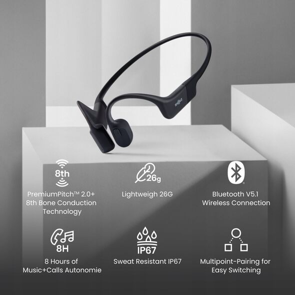 Słuchawki Shokz Shokz OpenRun Mini USB-C Black