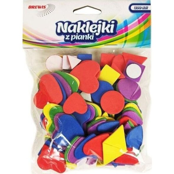BREWIS Naklejki z pianki figury 200szt