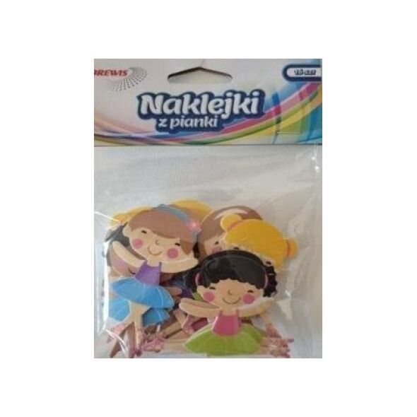 BREWIS Naklejki z pianki taniec 16szt