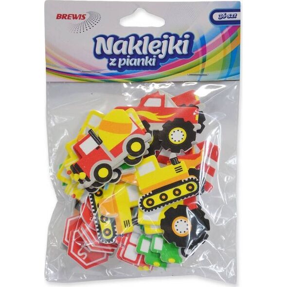 BREWIS Naklejki z pianki ulica 36szt
