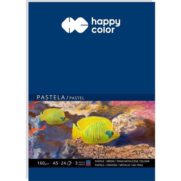 GDD Blok do pasteli A5/24K 3kol 160g HAPPY COLOR