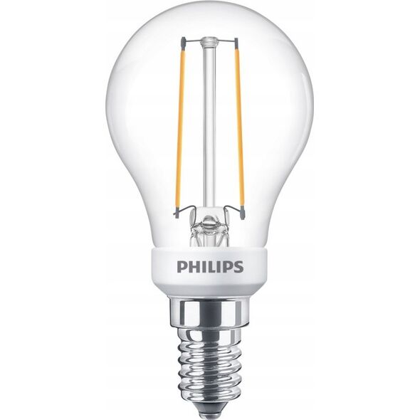 Signify Philips LED classic WarmGlow Tropfenlampe 25W E14 Klar dimmbar