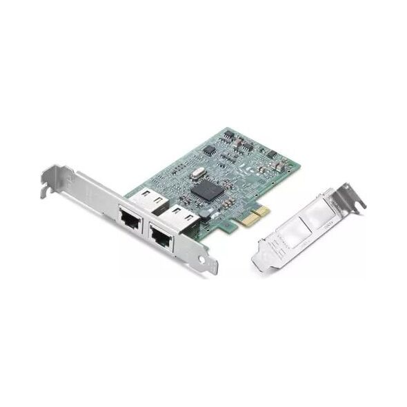Kontroler Lenovo Broadcom BCM5720-2P - Netzwerkadapter - PCIe Low-Profile - Gigabit Ethernet x 2 - fur ThinkPad L15 Gen 4, ThinkStation P3, P360, P520, P520c, P620, P720, P920