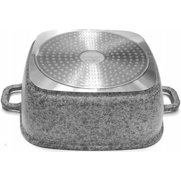 Zilner BRYTFANNA GARNEK KWADRATOWY 5.5L 26cm ZILNER GREY ZL-7059