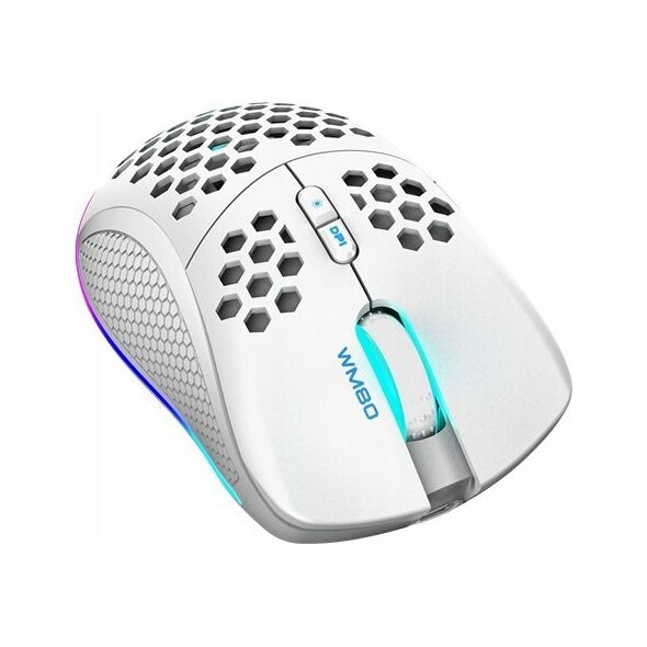 Mysz Deltaco Belaidė itin lengva žaidimų pelė DELTACO GAMING Rožinis LINE PM80 70g svorio, RGB, SPCP6651, 400-4800 DPI, 1000 Hz, rožinė / GAM-120-P