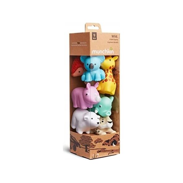 Munchkin MUNCHKIN vonios žaislų rinkinys, gyvūnai, 9mėn+, 8 vnt, 012543