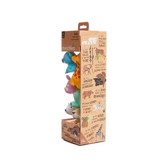 Munchkin MUNCHKIN vonios žaislų rinkinys, gyvūnai, 9mėn+, 8 vnt, 012543