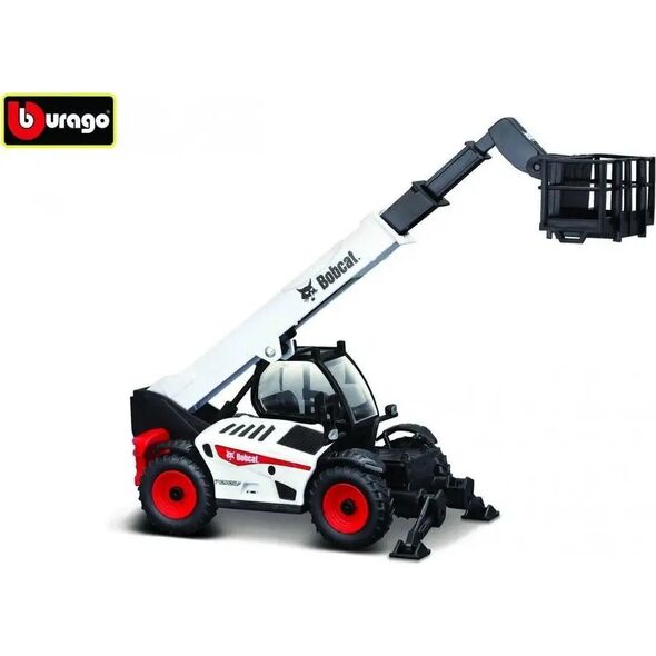 Bburago BBURAGO 1:48 teleskopinis krautuvas Bobcat T40.180SLP su platforma, 18-32088