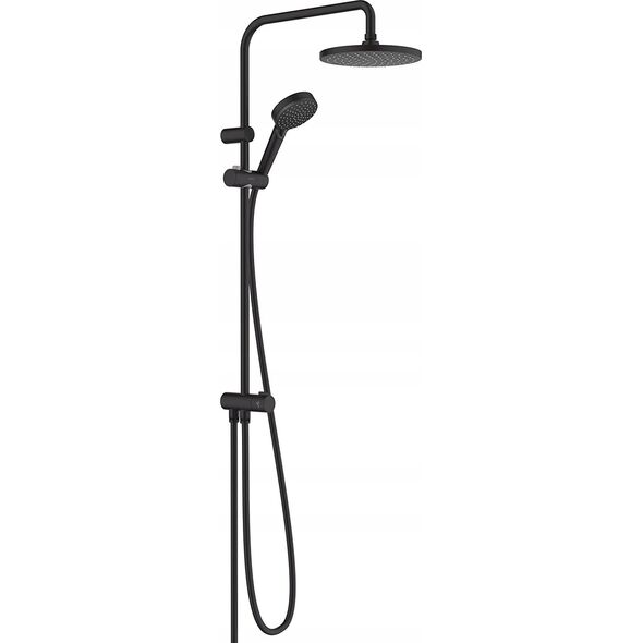 Zestaw prysznicowy Hansgrohe Dušo komplektas Hansgrohe Vernis Blend Showerpipe 200 1jet Reno EcoSmart, juodas matinis, 26099670