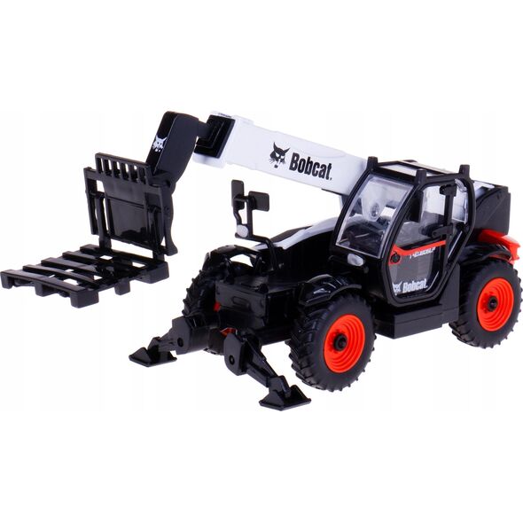 Bburago BBURAGO 1:48 teleskopinis krautuvas Bobcat T40.180SLP su padėklų šakėmis, 18-32087
