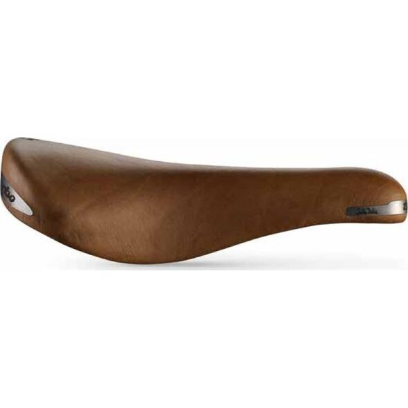 Selle Italia Siodło SELLA ITALIA TURBO RACER Fec Alloy 7, skórzane jasne brązowe 370g (NEW)