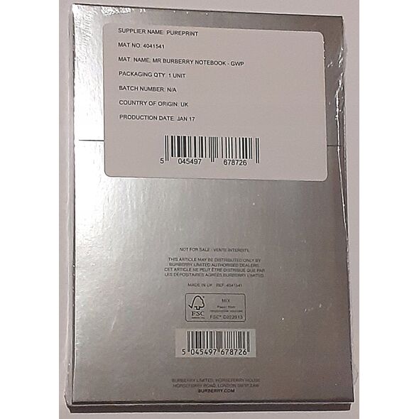 Burberry Burberry, Burberry, GWP Notebook For Women